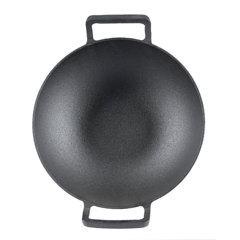 Wok tava od lijevanog željeza, Ф31 | Ravna tava od lijevanog željeza | Tava od lijevanog željeza |