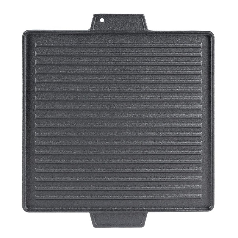 Dvostrana ploča za roštilj od lijevanog željeza, 38x38 cm - 