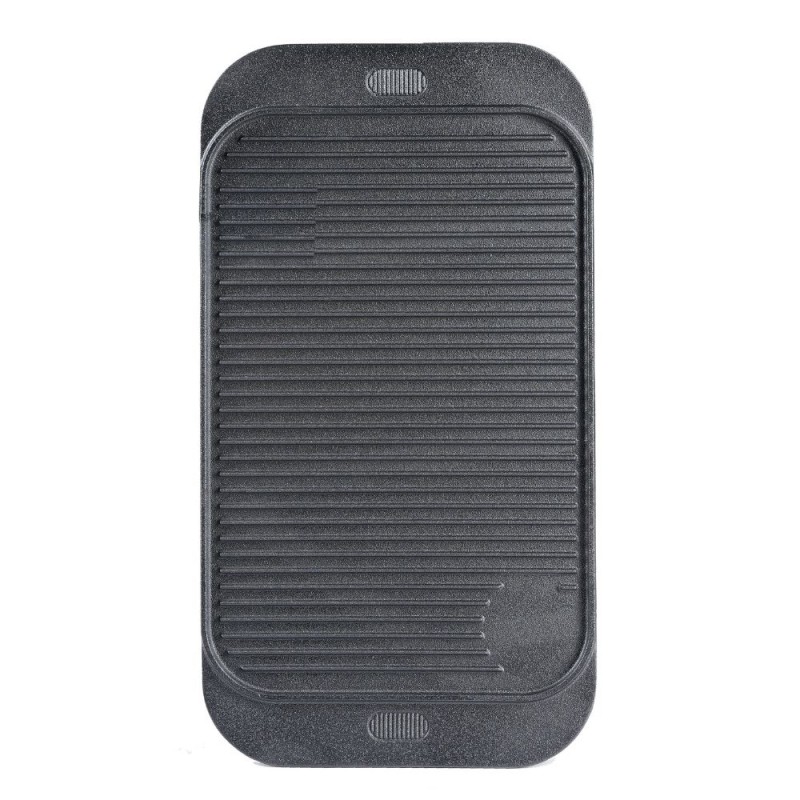 Dvostrana ploča za roštilj od lijevanog željeza, 48x26 cm - 