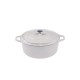Duboki lonac od lijevanog željeza Hosse, Ivory, Ф12 | Lonac od lijevanog željeza |  |