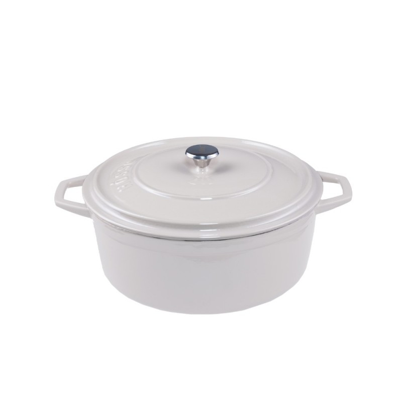 Duboki lonac od lijevanog željeza Solagio, Ivory, Ф20 - 