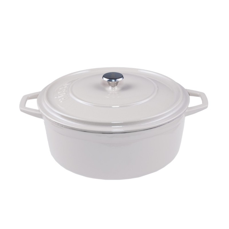 Duboki lonac od lijevanog željeza Solagio, Ivory, Ф24 - 