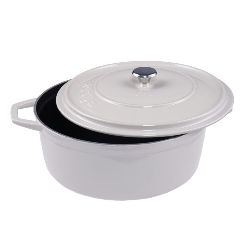 Duboki lonac od lijevanog željeza Solagio, Ivory, Ф28 - 