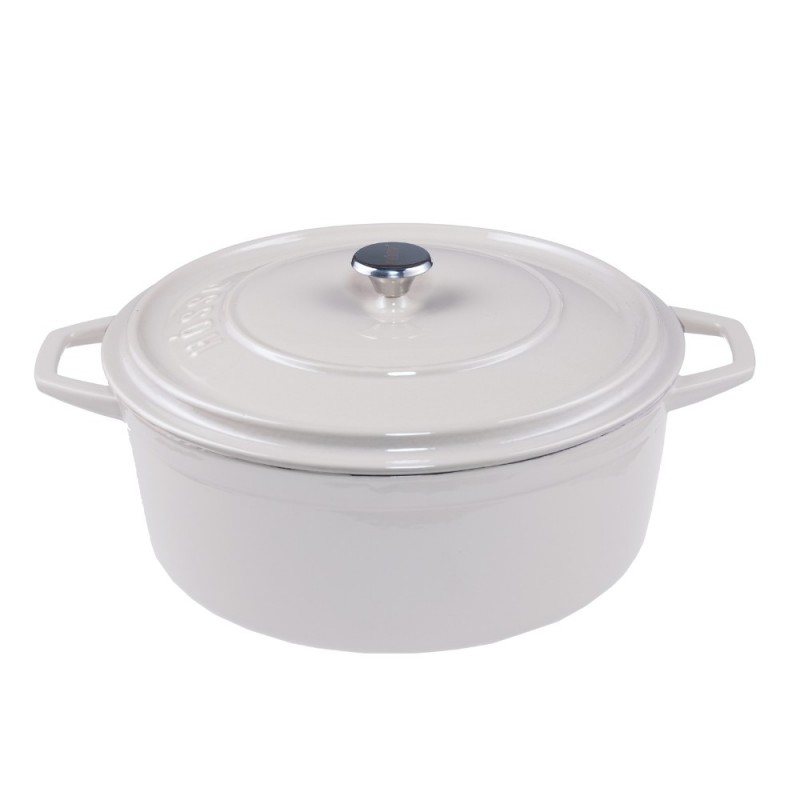 Duboki lonac od lijevanog željeza Solagio, Ivory, Ф28 - 