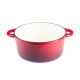 Emajlirani lonac od lijevanog željeza, Crvena, Ф22 | Lonac od lijevanog željeza |  |