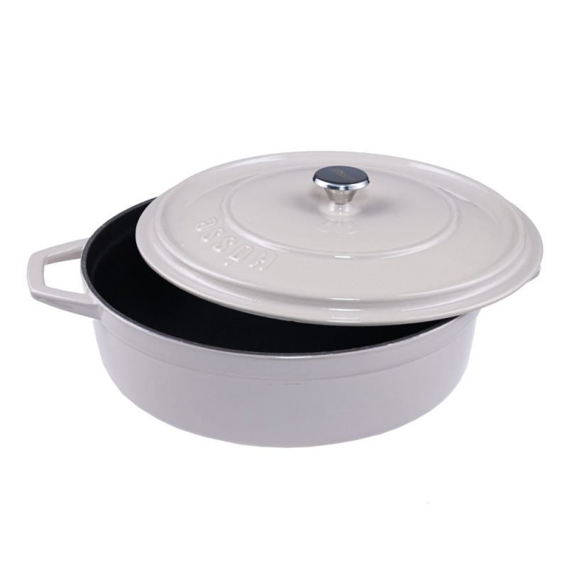 Plitki lonac od lijevanog željeza Solagio, Ivory, Ф28 - 