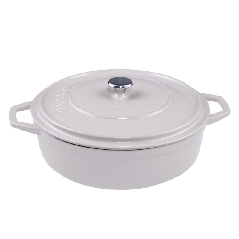 Plitki lonac od lijevanog željeza Solagio, Ivory, Ф28 - 